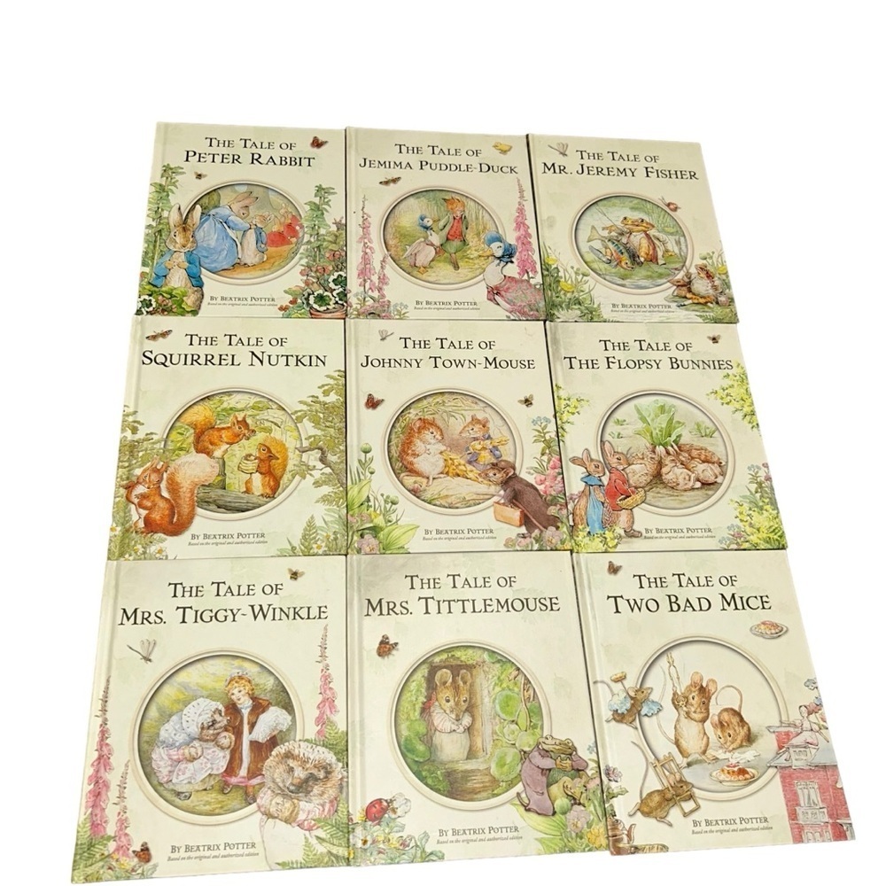 The Peter Rabbit Library Beatrix Potter Book Set 2016 Hardcover 9 Books lot